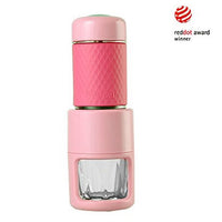 Thumbnail for STARESSO Coffee Maker Red Dot Award Winner Portable Espresso Cappuccino Quick Cold Brew Manual Coffee Maker Machines All in One - Pink