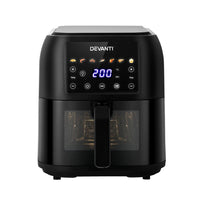 Thumbnail for Devanti Air Fryer 8L LCD Fryers