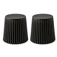 Thumbnail for ArtissIn 2x Bar Stools Cupcake Plastic Foot Stool Black