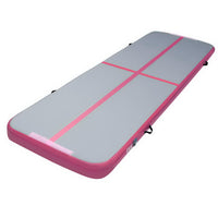 Thumbnail for Everfit 3m x 1m Air Track Mat Gymnastic Tumbling Pink and Grey