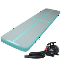 Thumbnail for Everfit GoFun 4X1M Inflatable Air Track Mat with Pump Tumbling Gymnastics Green