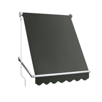 Thumbnail for Instahut Window Fixed Pivot Arm Awning Outdoor Blinds Retractable Canopy1.5X2.1M