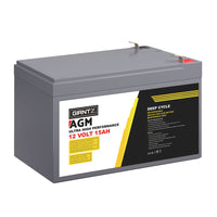 Thumbnail for Giantz AGM Battery 12V 15Ah Deep Cycle Box Portable Solar Caravan Camping
