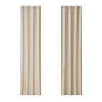 Thumbnail for Artiss 2X Blockout Curtains Eyelet 140x230cm Beige