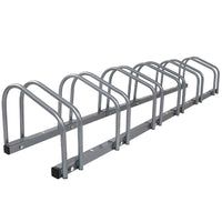 Thumbnail for Weisshorn 6 Bike Stand Rack Bicycle Storage Floor Parking Holder Cycling Silver