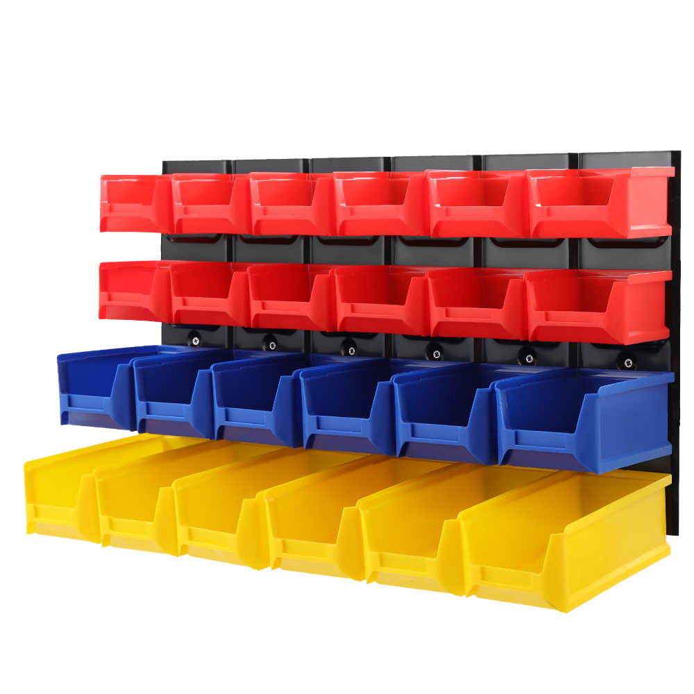 Giantz 24 Storage Bin Rack Wall Mounted