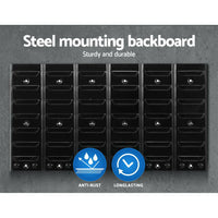 Thumbnail for Giantz 24 Storage Bin Rack Wall Mounted