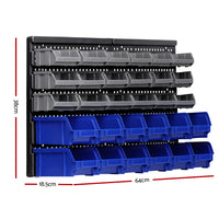 Thumbnail for Giantz 30 Storage Bin Rack Wall Mounted