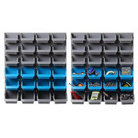 Thumbnail for Giantz 48 Storage Bin Rack Wall Mounted Steel Board