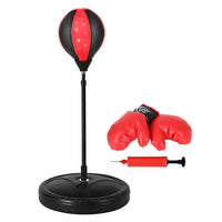 Thumbnail for Everfit Boxing Bag Stand Set Punching Bag Gloves with Pump Height Adjustable