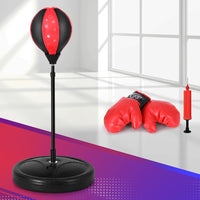 Thumbnail for Everfit Boxing Bag Stand Set Punching Bag Gloves with Pump Height Adjustable