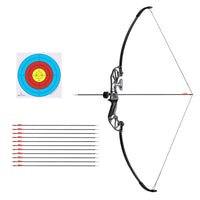 Thumbnail for Everfit 55lbs Bow Arrow Set Recurve Takedown Archery Hunting for Beginner Red