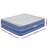 Thumbnail for Bestway Air Mattress King Inflatable Bed 56cm Airbed Blue