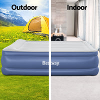 Thumbnail for Bestway Air Mattress King Inflatable Bed 56cm Airbed Blue