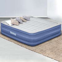 Thumbnail for Bestway Air Mattress King Inflatable Bed 56cm Airbed Blue