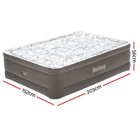 Thumbnail for Bestway Air Mattress Queen Inflatable Bed 56cm Airbed Grey