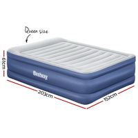 Thumbnail for Bestway Air Mattress Queen Inflatable Bed 61cm Airbed Blue