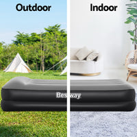 Thumbnail for Bestway Air Mattress Single Inflatable Bed 46cm Airbed Black