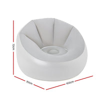 Thumbnail for Bestway Inflatable Air Chair Sofa Lounge Seat LED Light