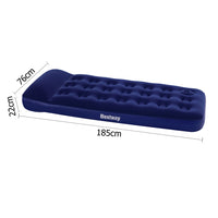 Thumbnail for Bestway Single Size Inflatable Air Mattress - Navy