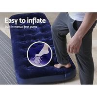 Thumbnail for Bestway Single Size Inflatable Air Mattress - Navy