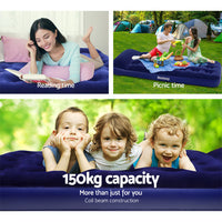 Thumbnail for Bestway Single Size Inflatable Air Mattress - Navy