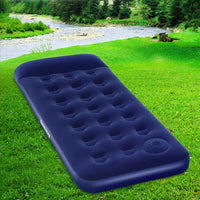 Thumbnail for Bestway Single Size Inflatable Air Mattress - Navy