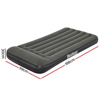 Thumbnail for Bestway Air Mattress Single Inflatable Bed 30cm Airbed Grey