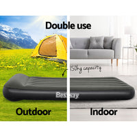 Thumbnail for Bestway Air Mattress Single Inflatable Bed 30cm Airbed Grey