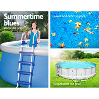 Thumbnail for Bestway Pool Cover Fits 3.05m/10ft Round Swimming Pool PVC Blanket 2.89m