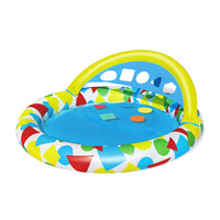 Thumbnail for Bestway Kids Pool 120x117x46cm Inflatable Play Swimming Pools w/ Canopy 45L