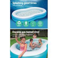 Thumbnail for Bestway Kids Pool 262x157x46cm Inflatable Above Ground Swimming Pools 544L