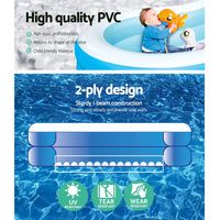 Thumbnail for Bestway Kids Pool 262x157x46cm Inflatable Above Ground Swimming Pools 544L