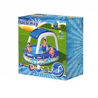 Thumbnail for Bestway Kids Pool 213x155x132cm Inflatable Swimming w/ Canopy Play Pools 282L