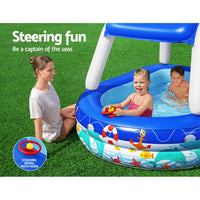 Thumbnail for Bestway Kids Pool 213x155x132cm Inflatable Swimming w/ Canopy Play Pools 282L