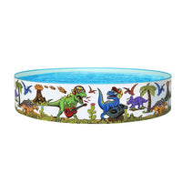 Thumbnail for Bestway Kids Pool 183x38cm Round Above Ground Rigid Swimming Pools Dinosaur 946L