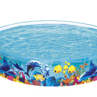 Thumbnail for Bestway Kids Pool 244x46cm Round Above Ground Rigid Swimming Pools Undersea 2074L