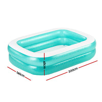 Thumbnail for Bestway Kids Pool 200x146x48cm Inflatable Above Ground Swimming Pools 450L