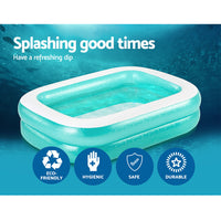 Thumbnail for Bestway Kids Pool 200x146x48cm Inflatable Above Ground Swimming Pools 450L