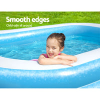 Thumbnail for Bestway Kids Pool 262x175x51cm Inflatable Above Ground Swimming Pools 778L