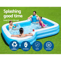 Thumbnail for Bestway Kids Pool 305x274x46cm Inflatable Above Ground Swimming Pools 1207L