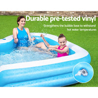 Thumbnail for Bestway Kids Pool 305x274x46cm Inflatable Above Ground Swimming Pools 1207L