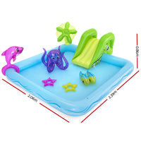 Thumbnail for Bestway Kids Pool 239x206x86cm Inflatable Above Ground Swimming Play Pools 308L