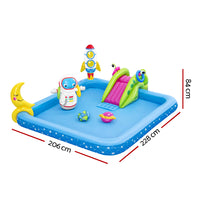 Thumbnail for Bestway Kids Pool 228x206x84cm Inflatable Above Ground Swimming Play Pools 308L