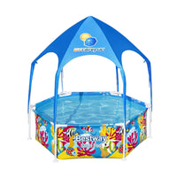 Thumbnail for Bestway Kids Pool 183x51cm Steel Frame Swimming Play Pools Canopy 930L