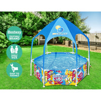 Thumbnail for Bestway Kids Pool 183x51cm Steel Frame Swimming Play Pools Canopy 930L