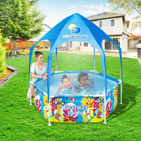 Thumbnail for Bestway Kids Pool 183x51cm Steel Frame Swimming Play Pools Canopy 930L