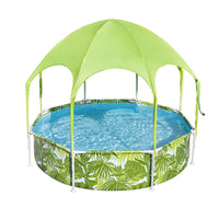 Thumbnail for Bestway Kids Pool 244x51cm Steel Frame Swimming Play Pools Canopy 1688L