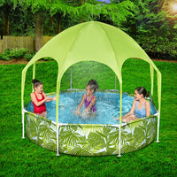 Thumbnail for Bestway Kids Pool 244x51cm Steel Frame Swimming Play Pools Canopy 1688L