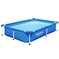 Thumbnail for Bestway Swimming Pool 221x150x43cm Steel Frame Above Ground Pools 1200L